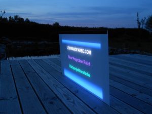 vopsea ecran proiectii spate